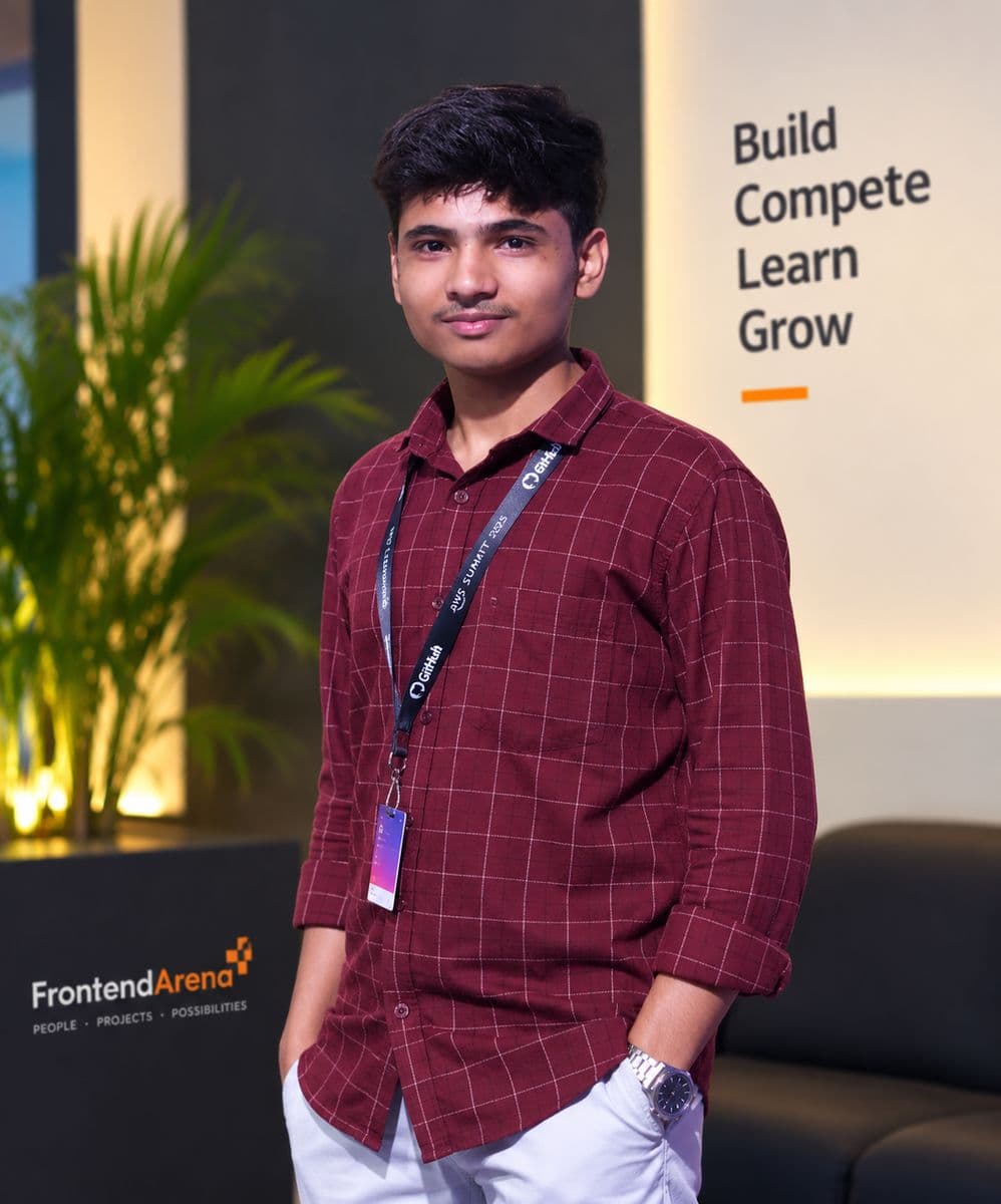 Aryan Ubale — Founder & Builder, Frontend Arena